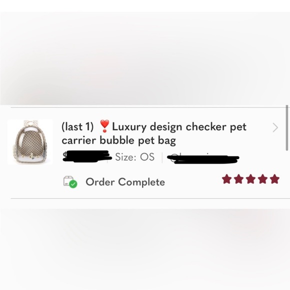 (Last 1)❣️Luxury design checker pet carrier bubble pet bag - Picture 2 of 10